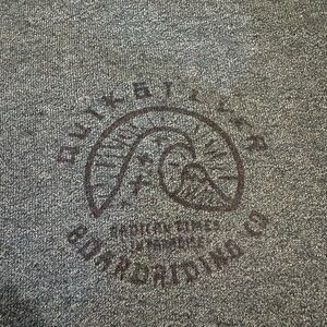 Quiksilver Men's blue/charcoal zip-up hoodie